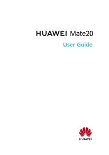 Huawei Mate 20 manual. Tablet Instructions.